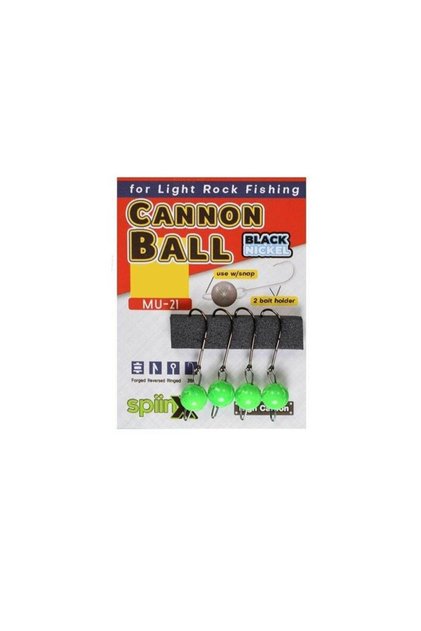 Cannon Ball Mafsallı Yeşil UV Jighead