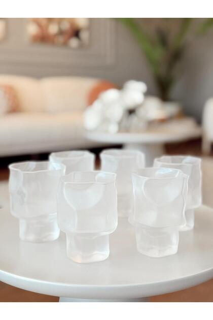 Linanware 6-Piece Whiskey/Cocktail Design Glass/Outer Silicone Coated Glass 200 ml Dsg-14