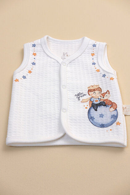 Little Prince Basic Quilted Vest 100% Cotton