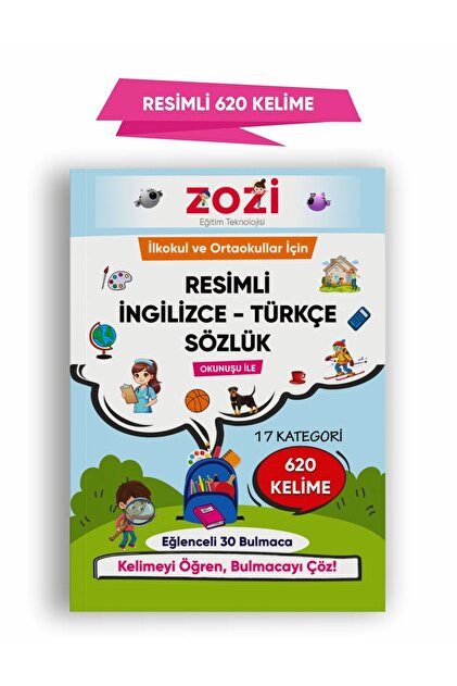ZOZİLER Resimli İngilizce - Türkçe Sözlük | Okunuşlu ve Eğlenceli