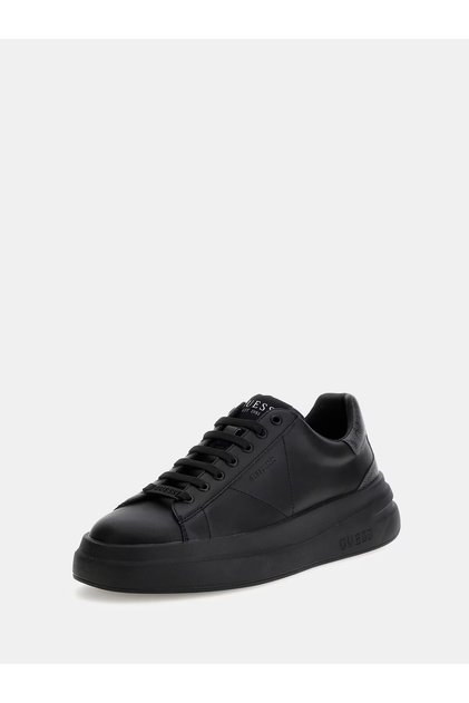 Elba Erkek Siyah Deri Sneaker Logolu Ayakkabı FMPVIBLEA12-26k