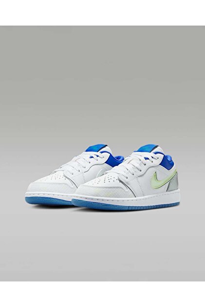 Nike Air Jordan 1 Low Sneaker Unisex Beyaz Sneaker (Blue Sport