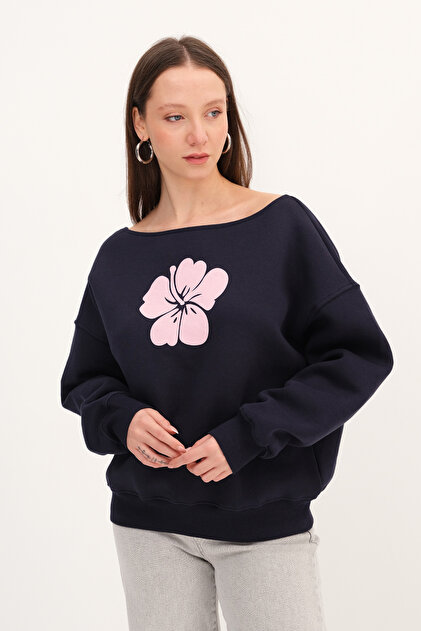 アガベ HARU Addax Çiçek Baskılı Şardonlu Sweatshirt S1836 - Fiyatı, Yorumları