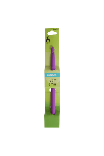 Croseta colorata din platic fara maner 15cm / 8.00mm