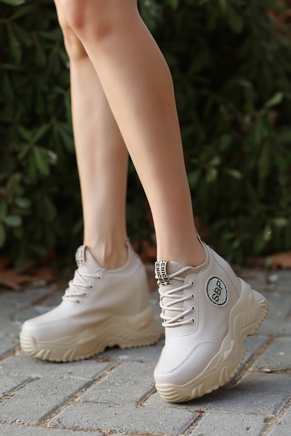 FRM 8008 Embroidered Sneakers with Hidden Heels