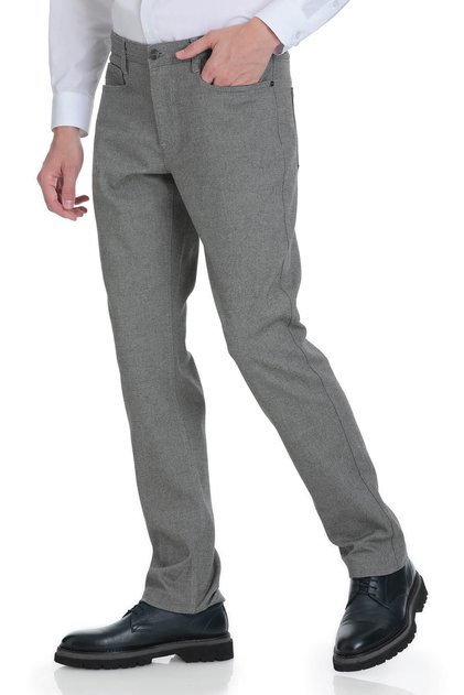 Beige Regular Fit 5 Pocket Cotton Jeans