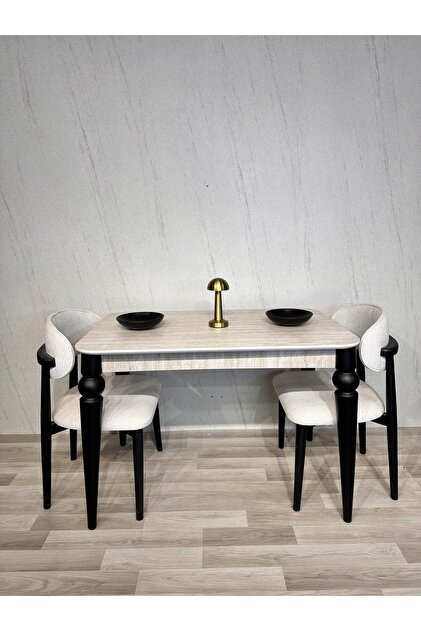 SÇ MASSAN 70 x 110 Mutfak Masası Traverten MDF (Sadece Masa) Sabit