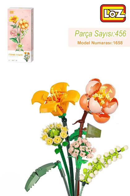 Loz Mini Eternal Flowers 456 Parça Çiçek Yapım Seti - Zambak