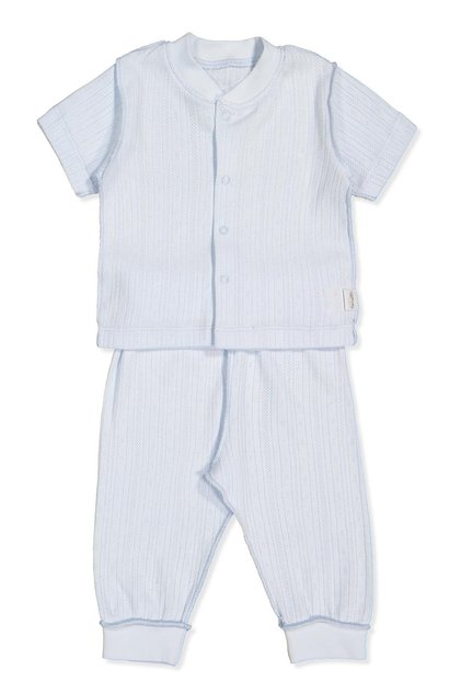 Mini Pajama with External Stitching and Open Bottom (Basic/25) Blue