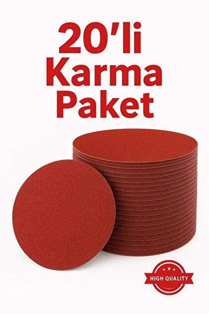 irişka zımpara seti cırt yapışkanlı zımpara seti 115 lik karma set
