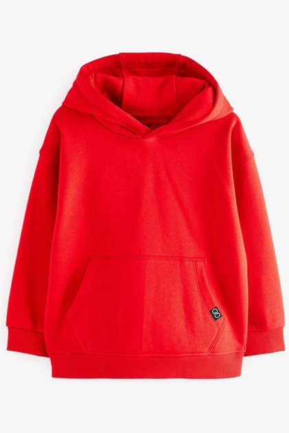 Basic Kapişonlu Kalın 3 İplik Şardonsuz Sweatshirt