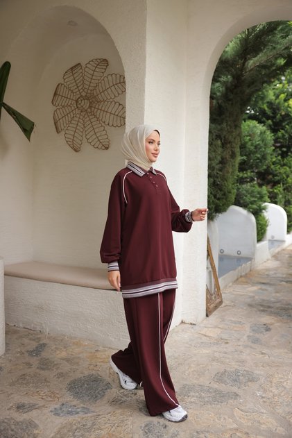 Women's Hijab Tracksuit Set Bottom Top Tracksuit Set
