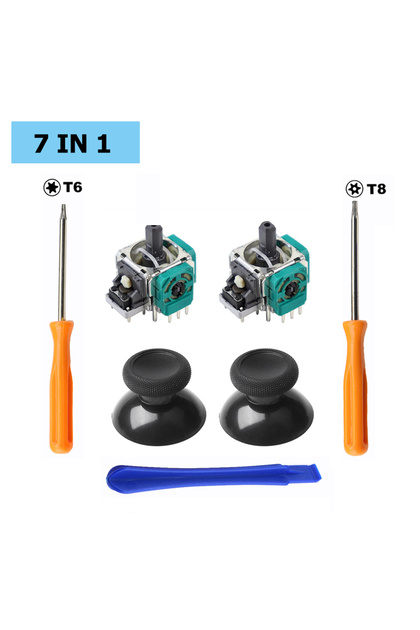 7 IN 1 Replacement Joystick for Xbox One Xbox Series S/X Controller 3D Analog Thumbsticks Repair Par