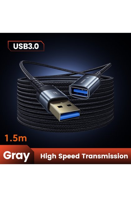 1.5m USB 3.0 Cable Male to Female USB Extension Cable 5Gbps High-speed Transmission Al