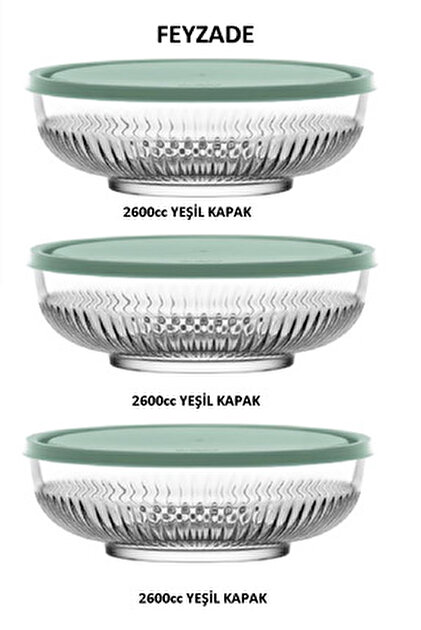 LAV FEYZADE Tokyo Saklama Kabı Seti 600 cc 3 Adet (TOK-272