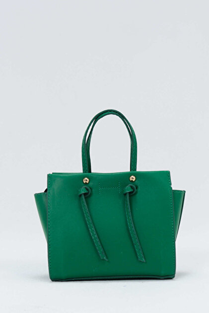 Women's Knotted Mini City Bag Green