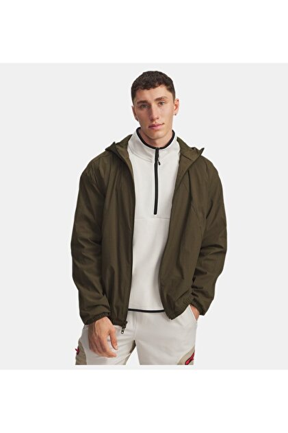 umbro×fekete gathered hoodie vest カーキ Under Armour Erkek UA Unstoppable TXTR Woven Ceket 6003863-308