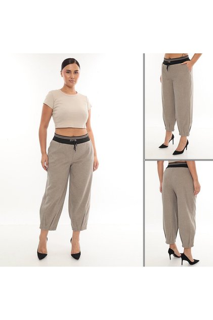Plus Size Mom Fit Winter Sport Stylish Women's Pants
