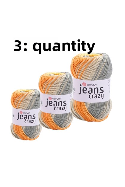 Yarn Art Jeans Crazy Knitting Floss 8210 Punch Floss 3 Pack