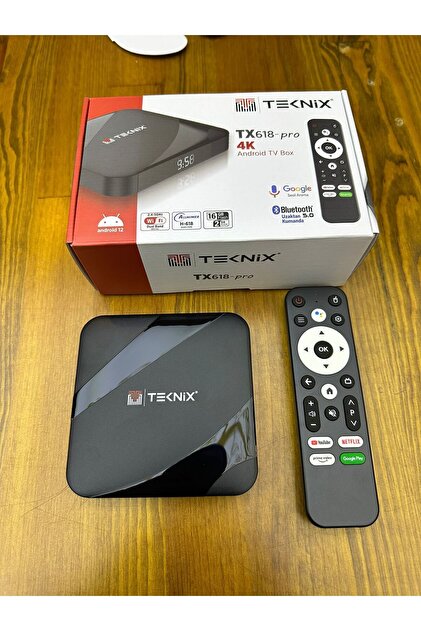 TEKNIX 4K Android Tv Box - Iptv Özellikli Hediye Yayın Paketli