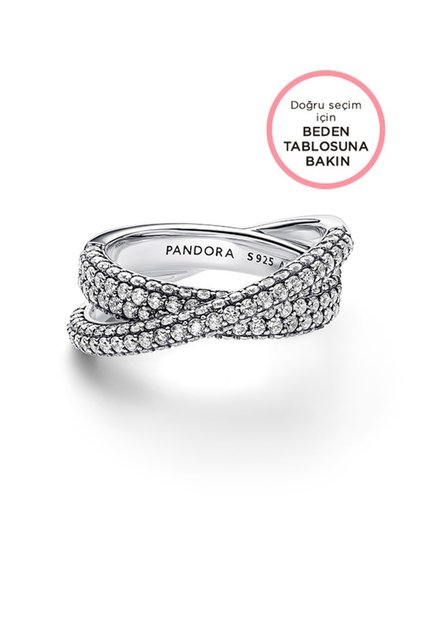 Timeless Pavé Geçişli İkili Gövdeli Yüzük