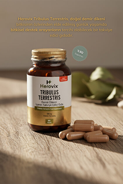 Herovix Tribulus Terrestris 500 mg %90 Saponin – Erkeklere Özel