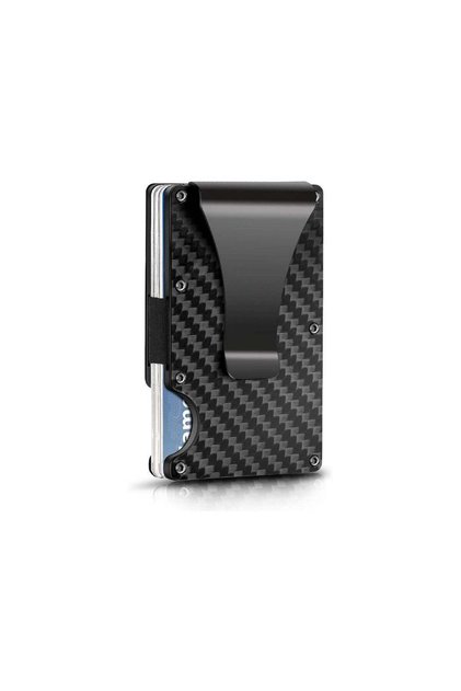 Card Guard FUBQ Carbon Fiber Minimalist Aluminum Metal Money Clip Card Wallet