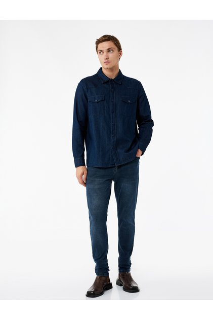 Regular Waist Skinny Fit Jean Trousers - Michael Jean