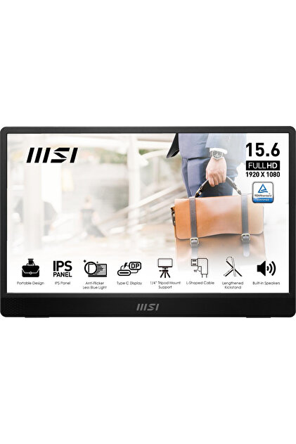 MSI Pro MP161 E2 15.6″ 4ms (GTG) 60Hz Adaptive-Sync IPS Full HD