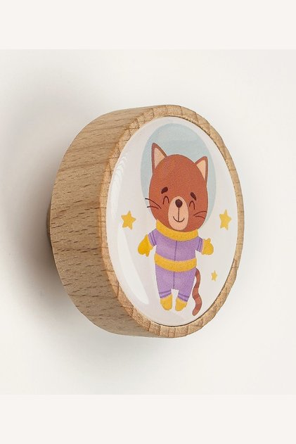 Astronaut Bear Wooden Handle