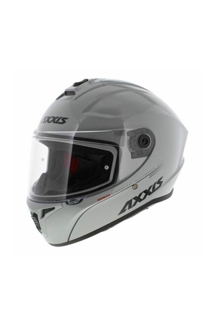 Draken S Solid V.2 A2 Gloss Gray Kask(ÇİFT VİZÖR)