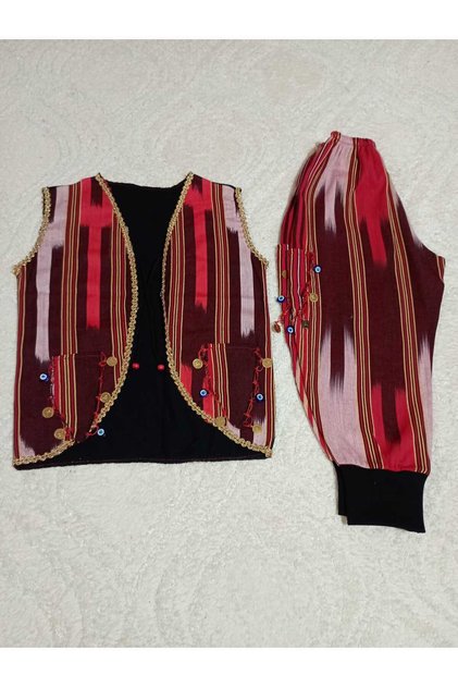 23 April Girls' Keşan Fabric Set Pockets Lirali