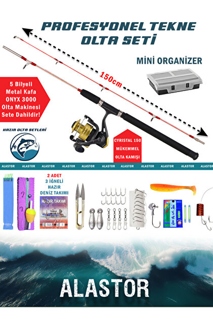 OLTAMİX Profesyonel Tekne Deniz Olta Seti-olta Takımı 6000'lik