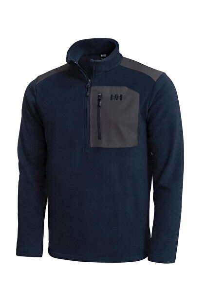 Helly Hansen Block Halfzip Erkek Lacivert Yarım Fermuarlı Polar