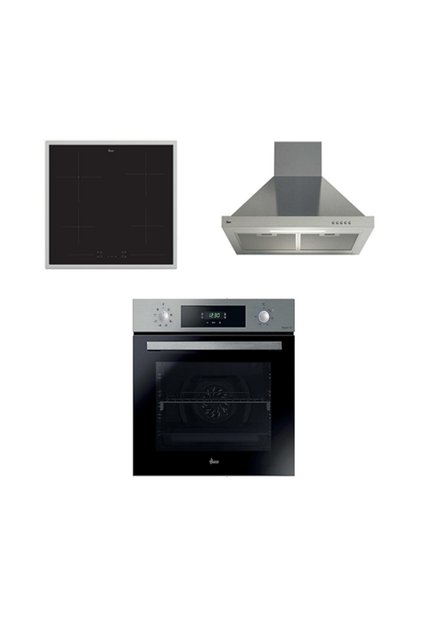 3'lü Ankastre Set Elektrikli Çerçeveli Ocak - İnox (HO3158B--HCH6MXTK-HH64FC)
