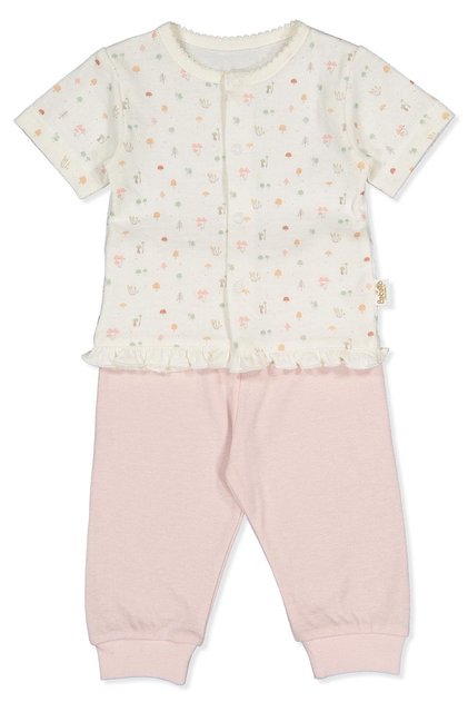 Organic Single Layer Double Mini Pajama Set Without Socks 2-Piece (Organic My Mushroom) Dried Rose