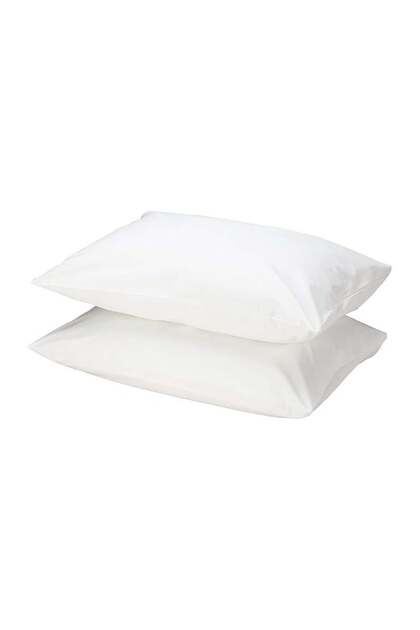 2piece Cotton White Pillowcases King Size White 100% Cotton- 144 Thread Count Pure Cotton Pillow
