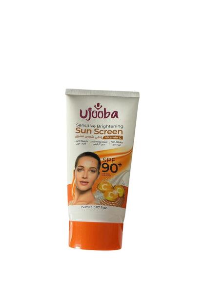 SPF 90+ Sensitive Brightening Sunscreen with Vitamin C – Lightweight, Non-Sticky Protection