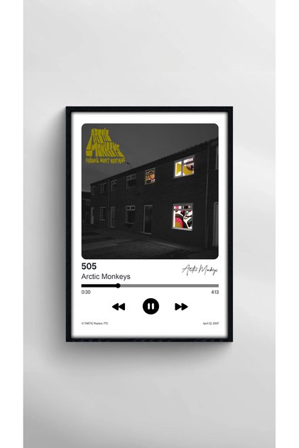 Arctic Monkeys - Favourite Worst Nightmare Albüm Koleksiyonu PREMIUM Spotify Poster!