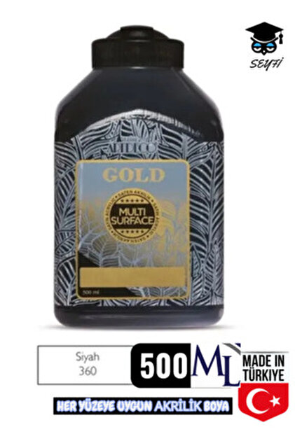 Artdeco Gold Multi Surface Akrilik Boya 500 ml. 293 ACI KAHVE