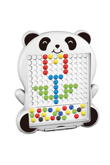 Mozaic Clasic Magnetic Board cu 20 Modele – Joc Creativ și Educativ pentru Copii, 3+ani, Panda