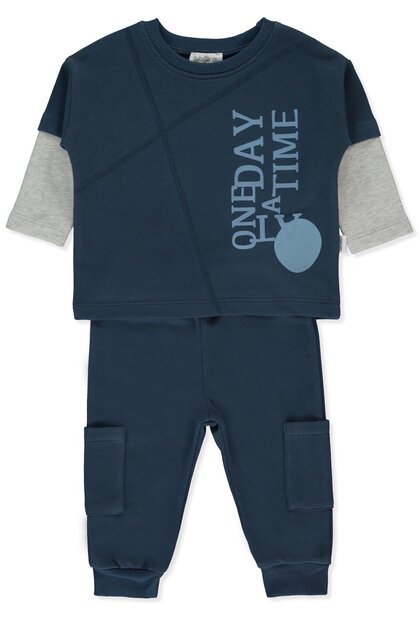 Three Strap Pants 2-Piece Set (Good Things) Indigo