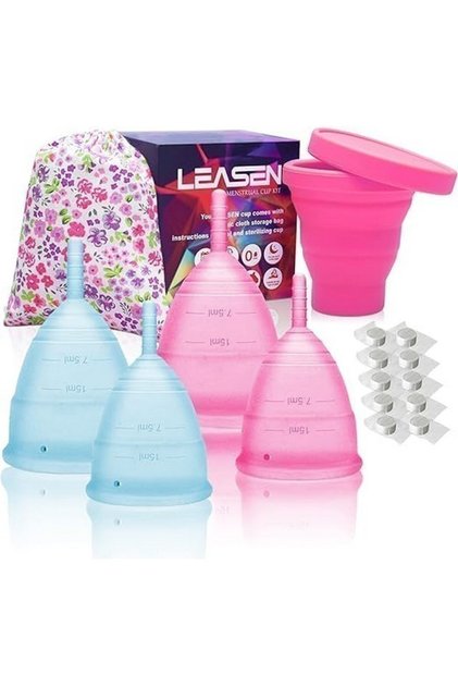 Kit menstrual din silicon moale, culori aleatorii,