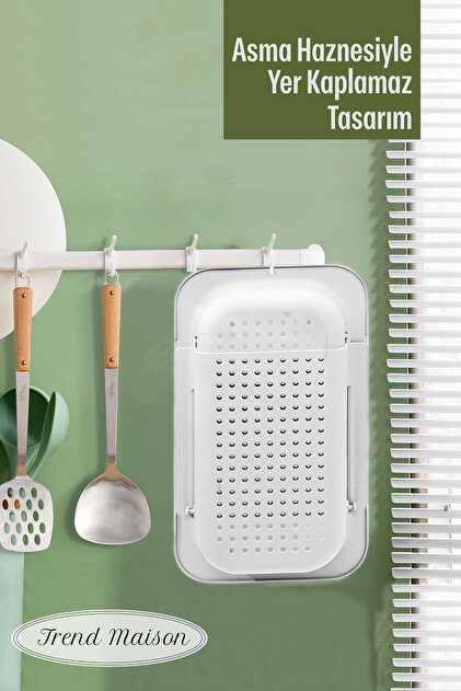 Trend Maison Sürgülü Ayarlanabilir Pratik Lavabo Süzgeci, Uzun