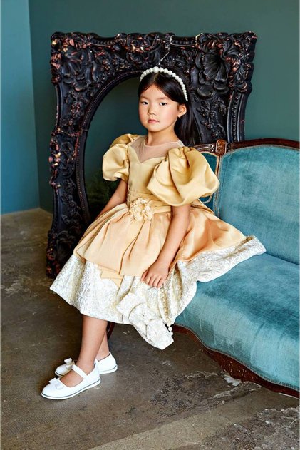 JACQUARD SPECIAL DESIGN CHILDREN'S DRESS