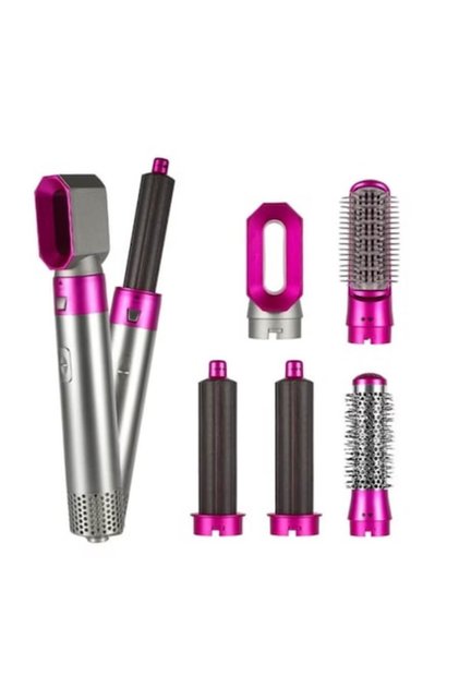 Perie de par si uscator, 5 in 1, Multifunctionala, creponare, ondulare, indreptare, ceramica, 210 C,