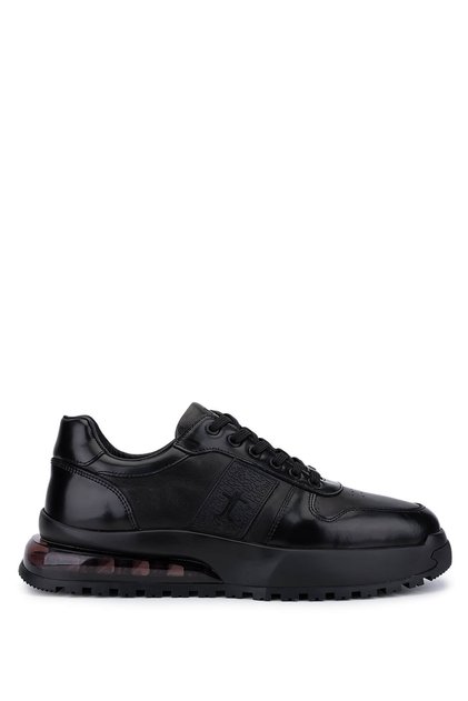 Erkek Hakiki Deri Siyah Sneakers & Spor Ayakkabı