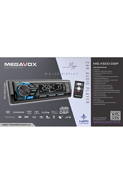 woodstar MEGAVOX MGX-X600DSP CAR AUDIO PLAYER - Fiyatı, Yorumları