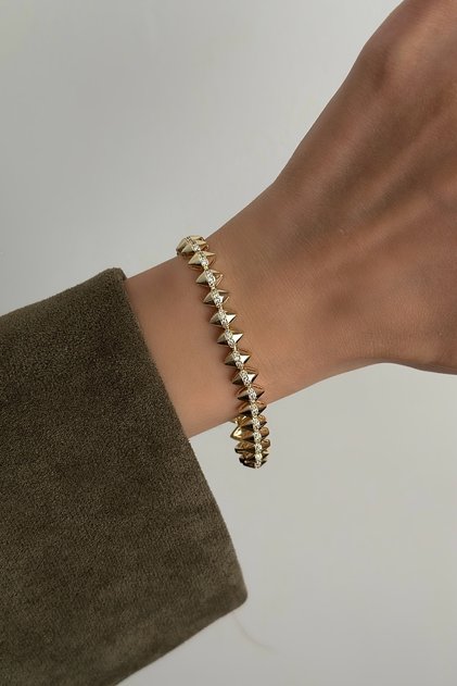 Steel Pointed Model Bracelet