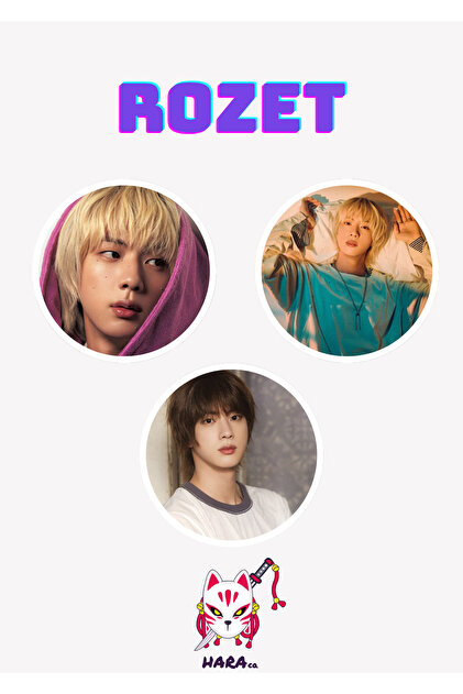 BTS JIN HAPPY ラキドロ WITHMUU セット Hara Company BTS Kpop Jin Happy Albüm Rozet 3'lü Rozet - Fiyatı